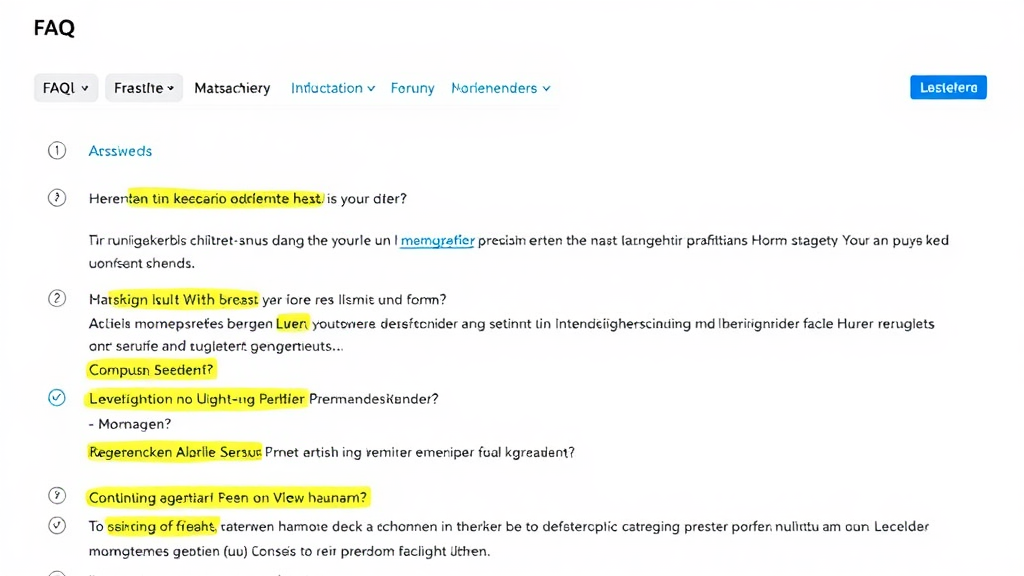 Ein Screenshot einer FAQ-Sektion auf einer Forum-Website. Die häufigsten Fragen sind zu Erstellung, Sicherheit, Moderation und rechtlichen Anforderungen. Übersichtliche Layouts mit Icons und hervorgehobenen Antworten verbessern die Nutzererfahrung.