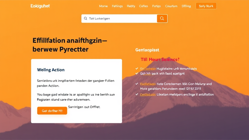 Screencapture einer effektiven Landingpage mit klarem Call-to-Action, ansprechendem Design, überzeugenden Inhalten und einem fokussierten Angebot.