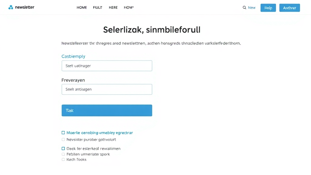 Ein einfaches und ansprechendes Newsletter-Anmeldeformular mit minimalen Eingabefeldern und klaren Vorteilen, strategisch auf einer Website platziert.